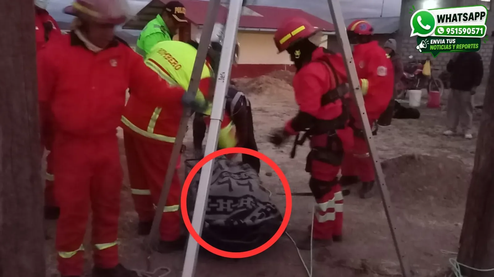Dos hombres mueren asfixiados dentro de un pozo mientras buscaban agua en Tirapata