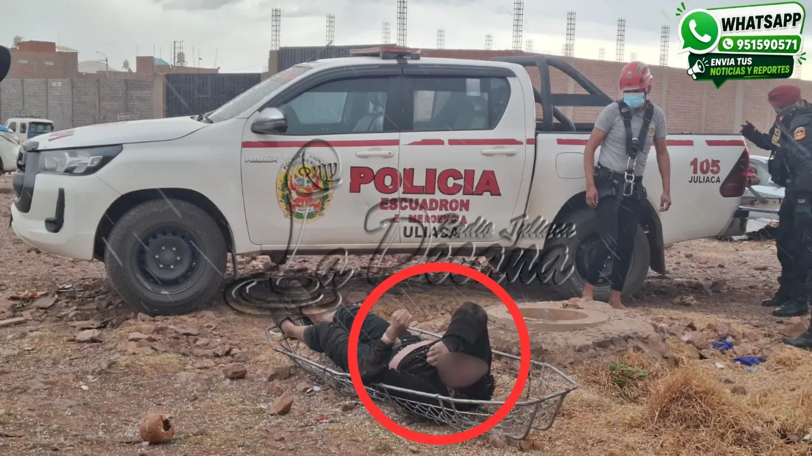 Hallan cuerpo de un varón dentro de un pozo de 10 metros en San Miguel