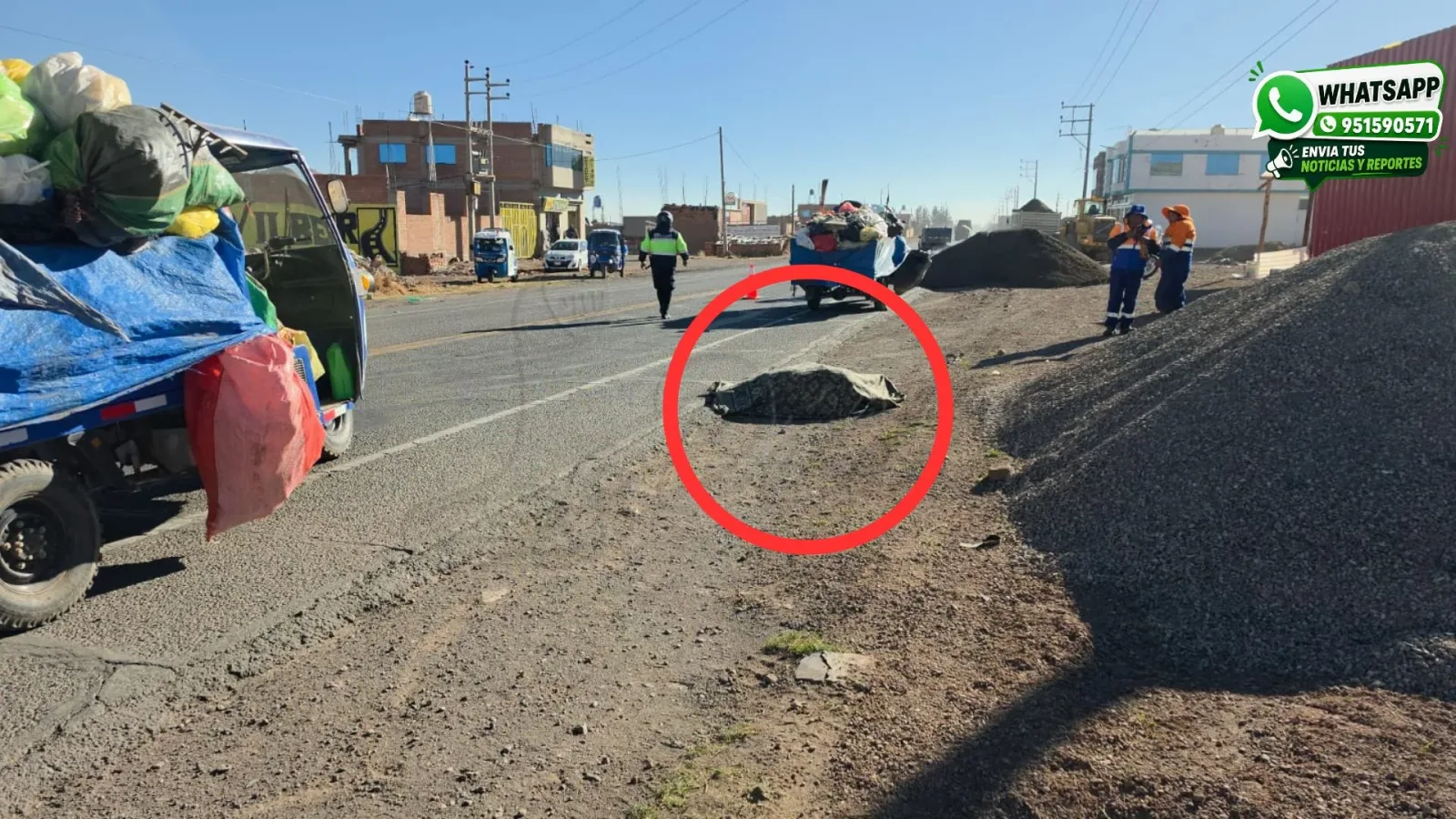 Tragedia enluta a trabajadores de limpieza: obrera municipal muere atropellada por volquete que se dio a la fuga