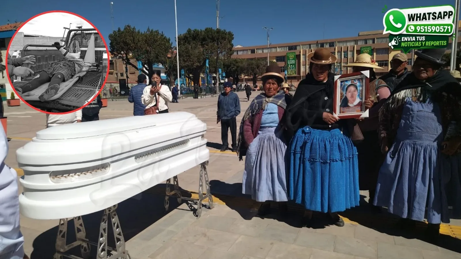 Familiares y comunidad educativa exigen justicia por muerte de escolar en accidente de tránsito en Juliaca