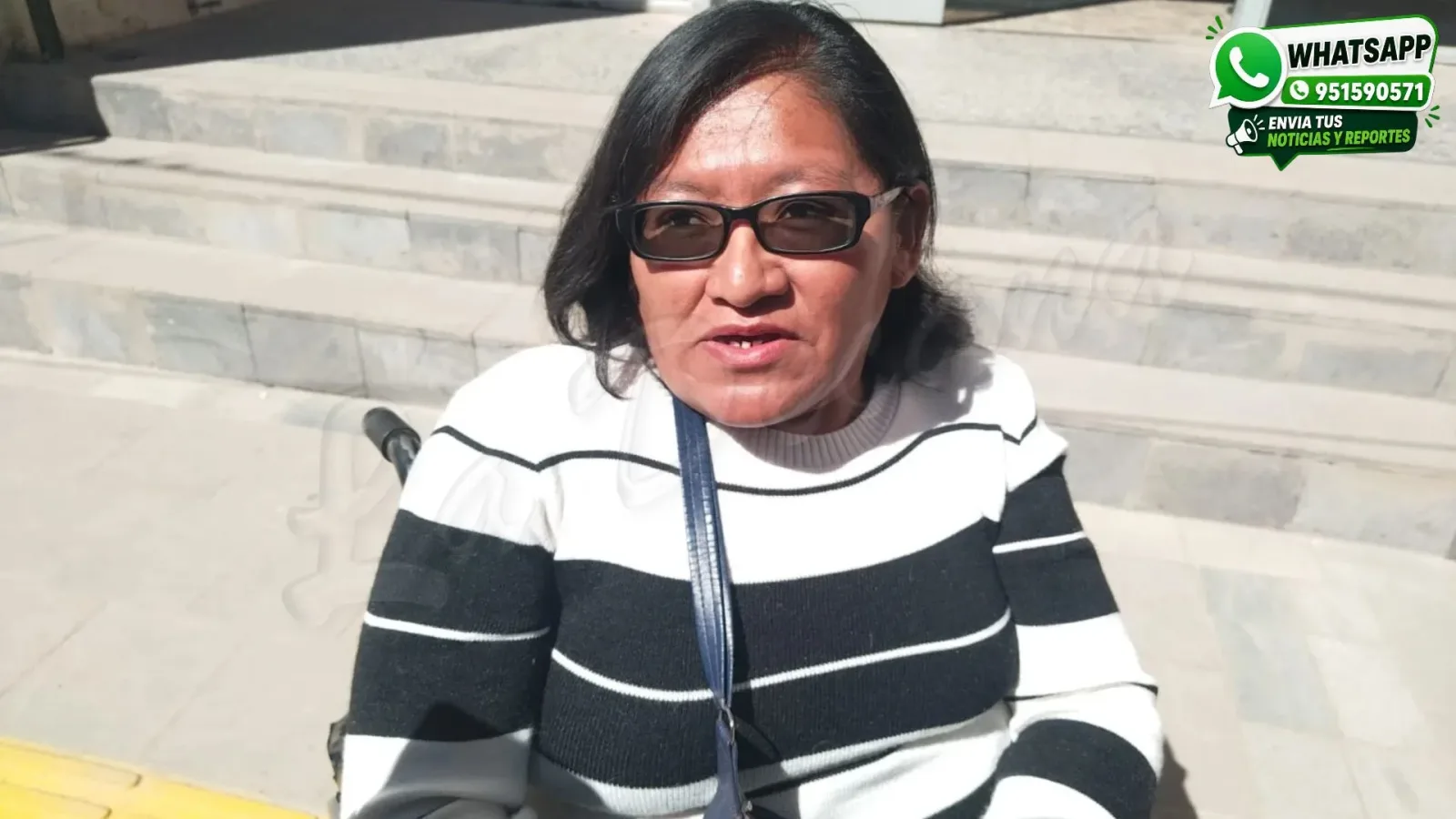 Nancy Quispe Quea, persona con discapacidad