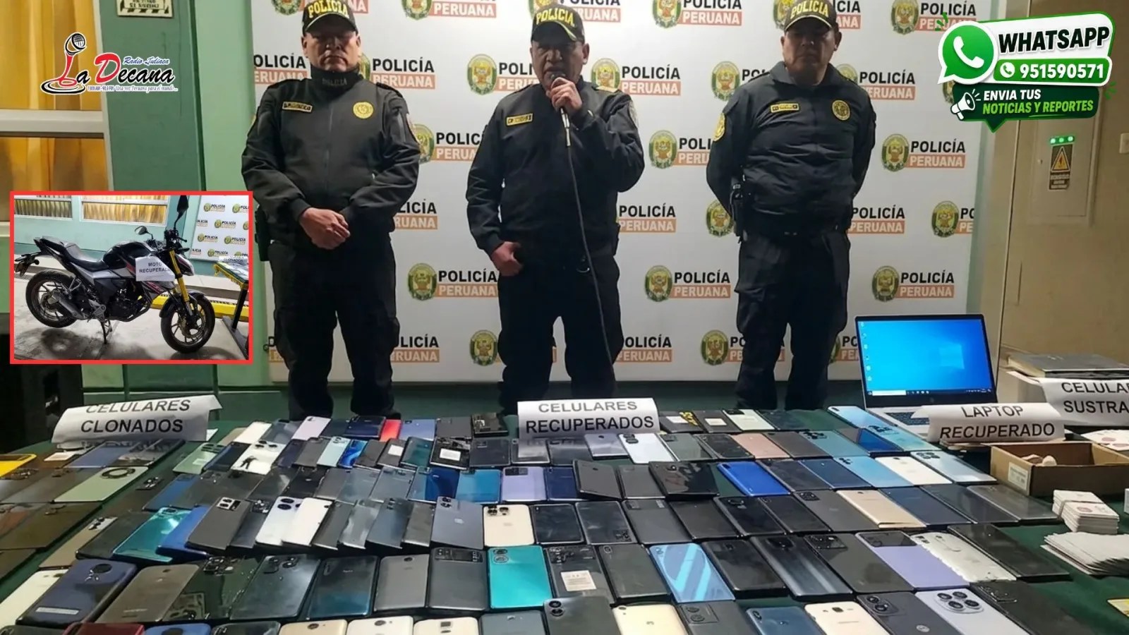 Incautan 352 celulares y detienen a cuatro mujeres durante operativo contra mercado ilegal en Juliaca