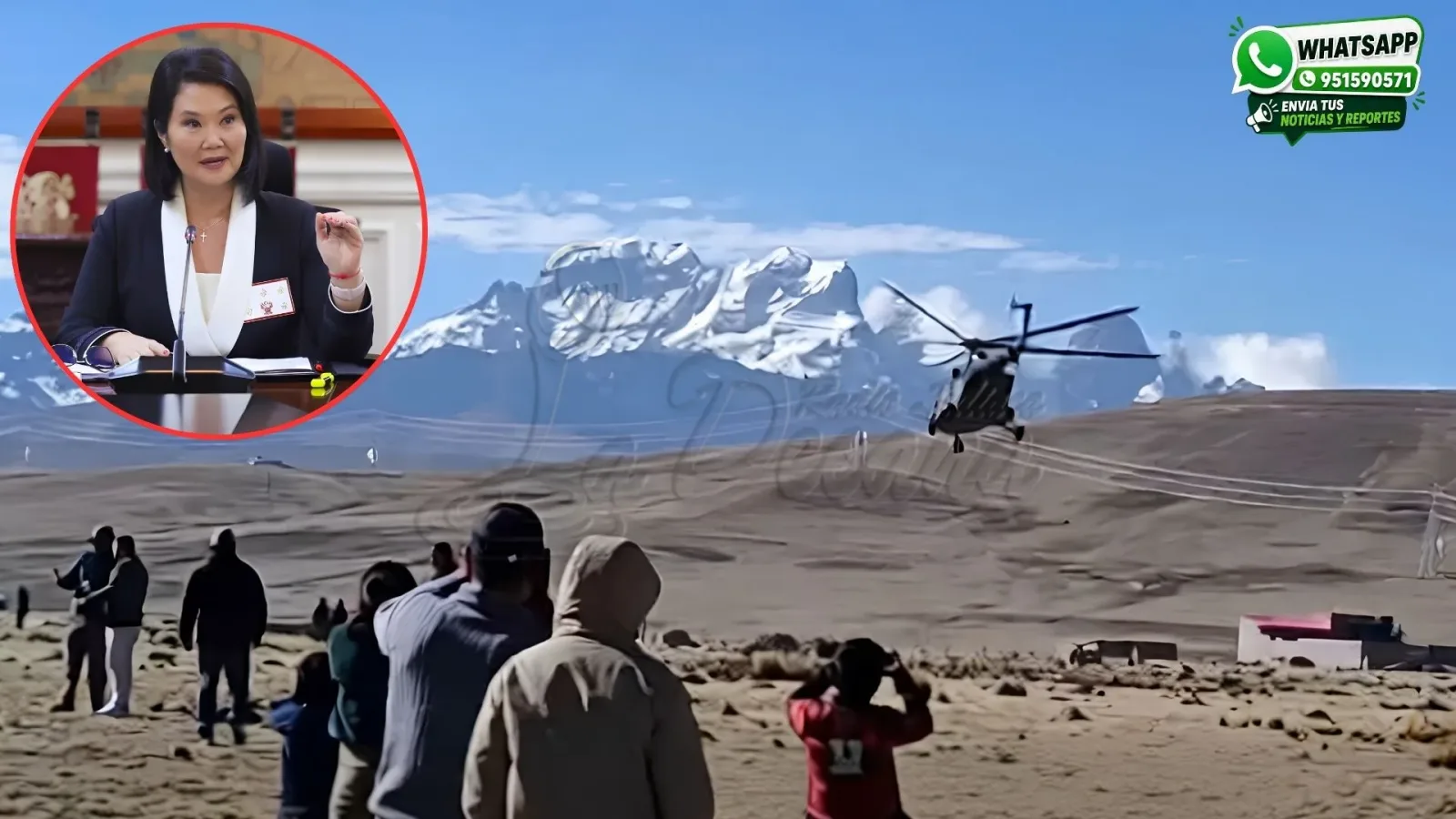 ¿Keiko Fujimori llegaría a Macusani vuelo de helicóptero y movimiento en JULIACA alimentan expectativa