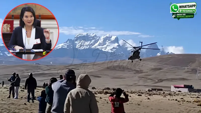 ¿Keiko Fujimori llegaría a Macusani vuelo de helicóptero y movimiento en JULIACA alimentan expectativa