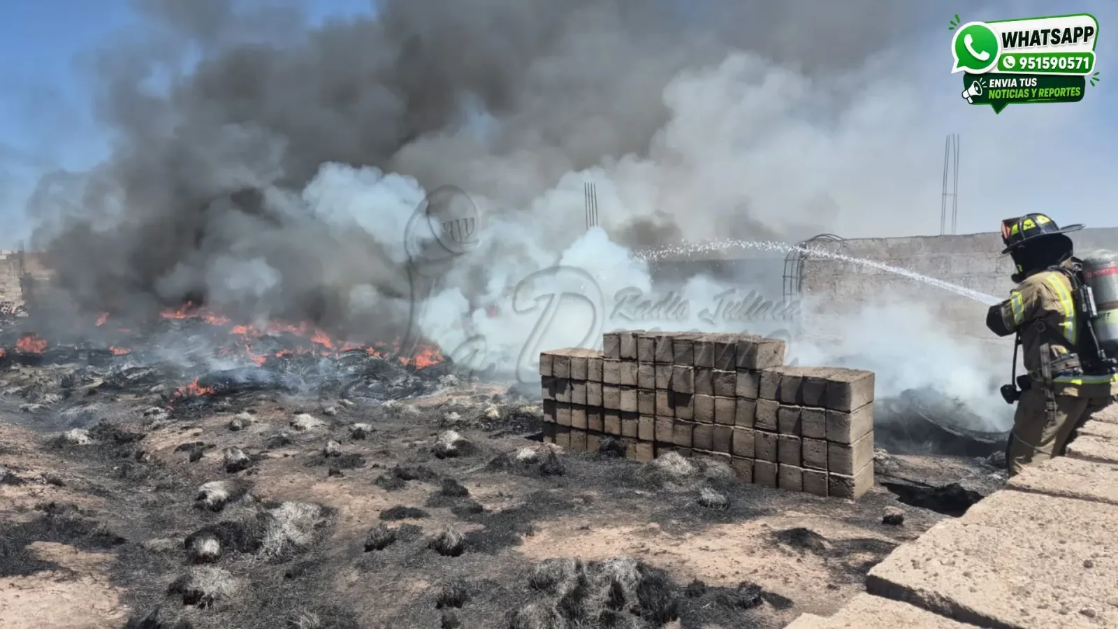 Incendio-forestal-consume-más-de-una-hectárea-y-alcanza-depósito-de-neumáticos-en-Caracoto