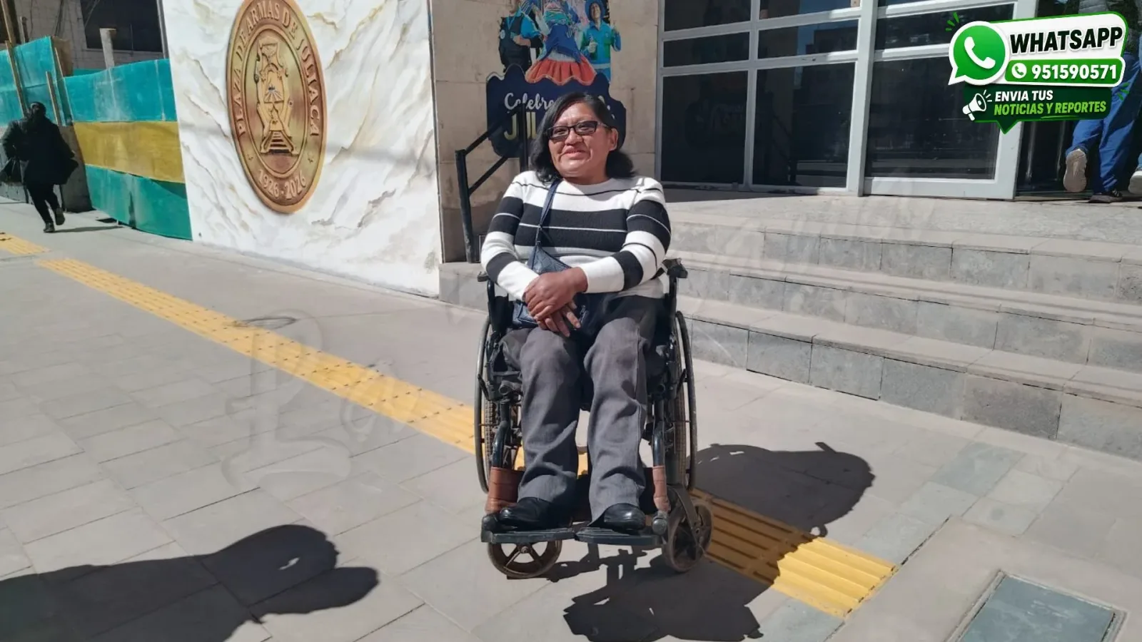Nancy Quispe Quea, persona con discapacidad