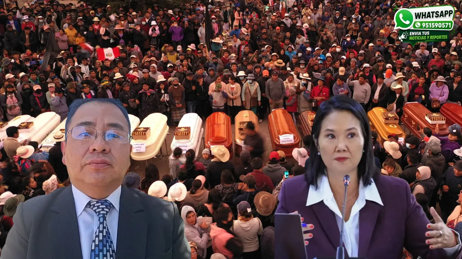 César Quispe Calsín y Keiko Fujimori
