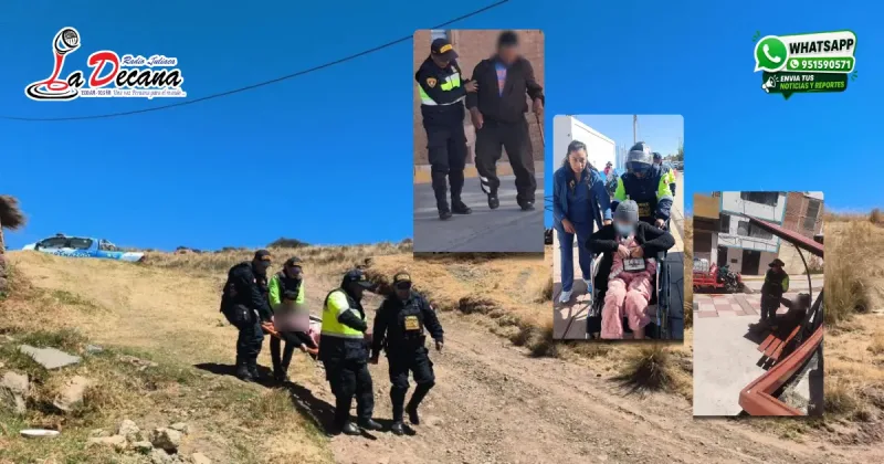 Serenazgo auxilia a tres adultos mayores durante patrullajes preventivos en Puno