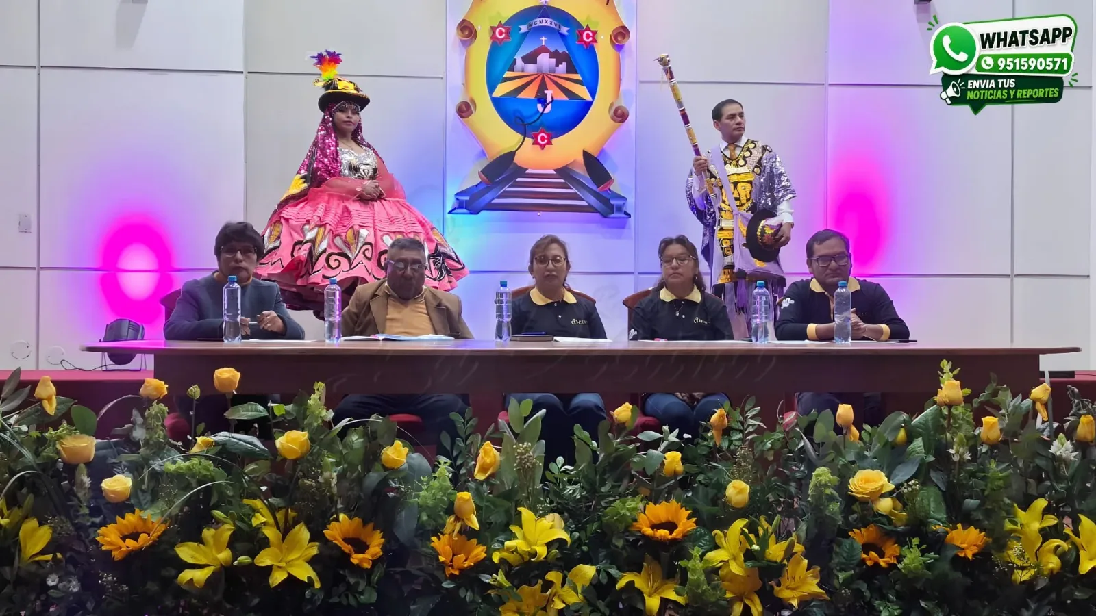 Olinda Pacheco Aguilar, integrante de la comisión de la festividad de la Municipalidad Provincial de San Román