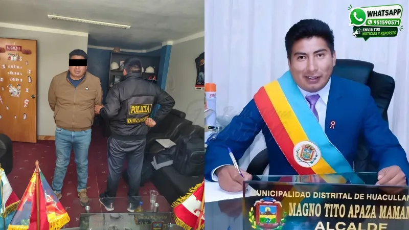 Alcalde del distrito de Huacullani, provincia de Chucuito Juli, Magno Tito Apaza Mamani