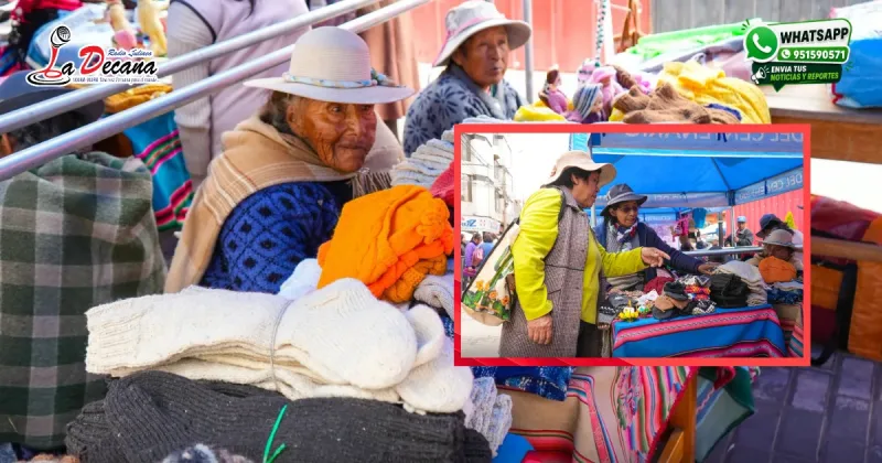 Adultos mayores de Juliaca exhiben sus emprendimientos en feria productiva este viernes