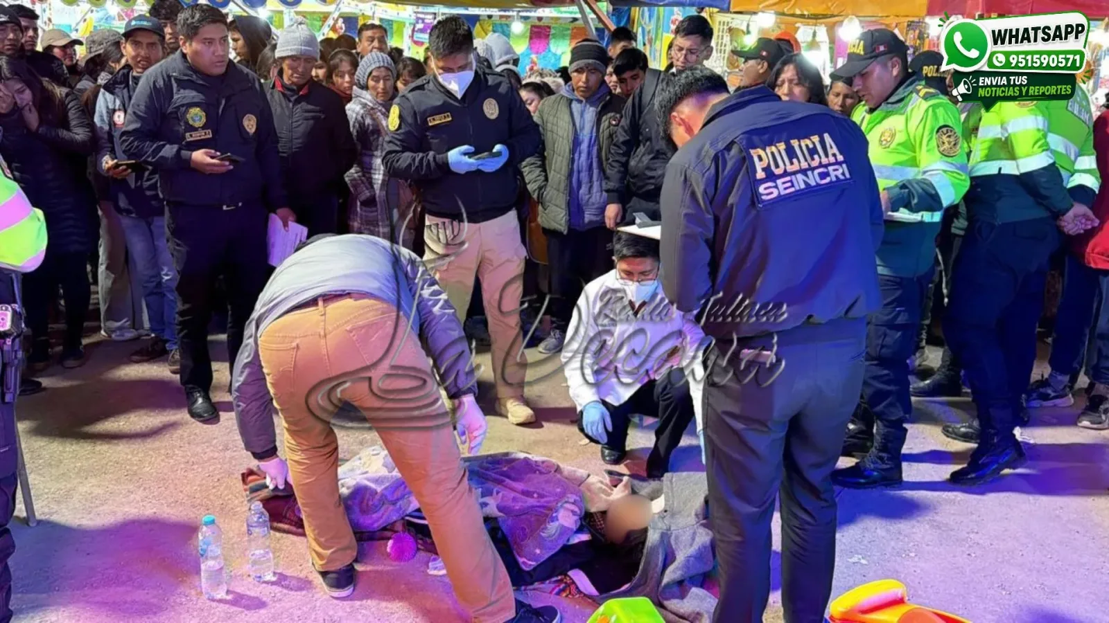 Menor de 11 años muere en feria de Juliaca y madre denuncia presunta falta de atención médica