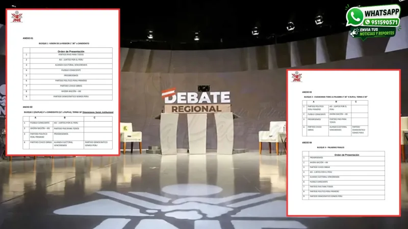 Definen reglas y estructura del Debate Regional Puno para las Elecciones 2026
