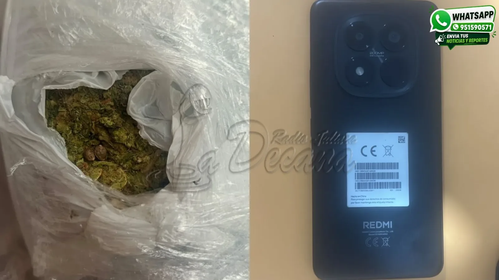 Detienen a sujeto alias “Caballo” por presunto tráfico ilícito de drogas