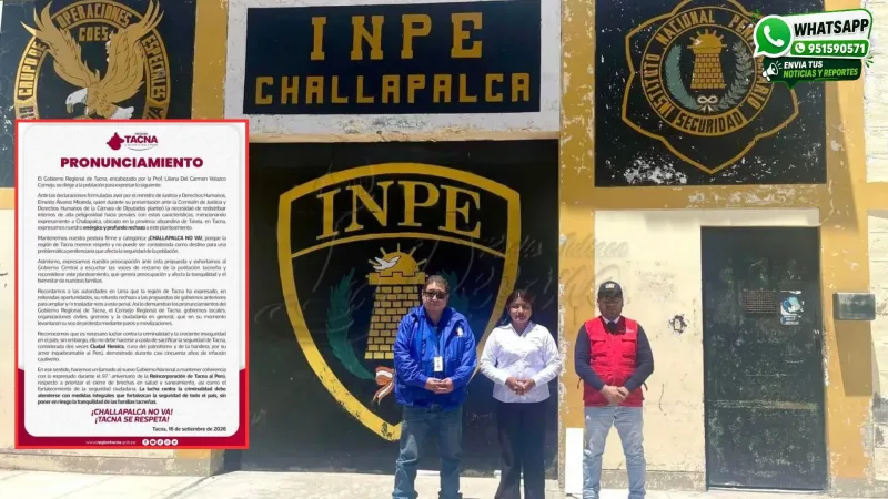 Tacna-rechaza-posible-traslado-de-internos-de-alta-peligrosidad-al-penal-de-Challapalca