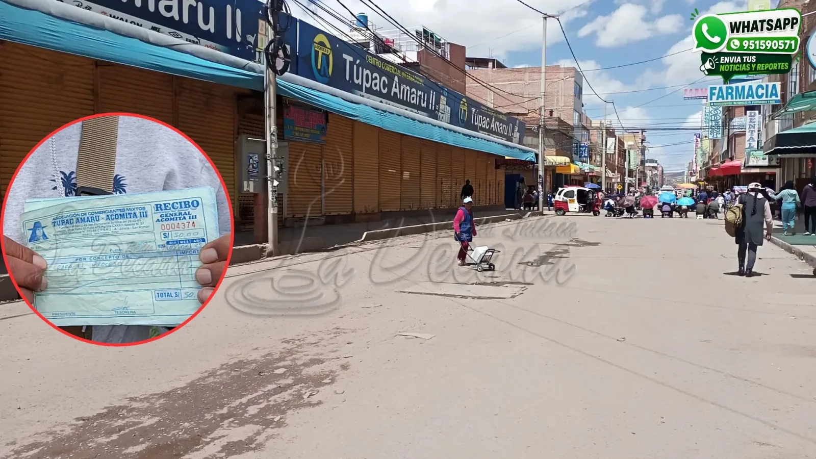 Comerciante denuncia cobros a socios y cuestiona manejo de procesos por terrenos en Juliaca