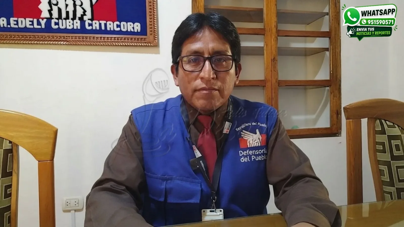 Coordinador del Módulo Defensorial de Juliaca, Nivardo Enríquez Barriales