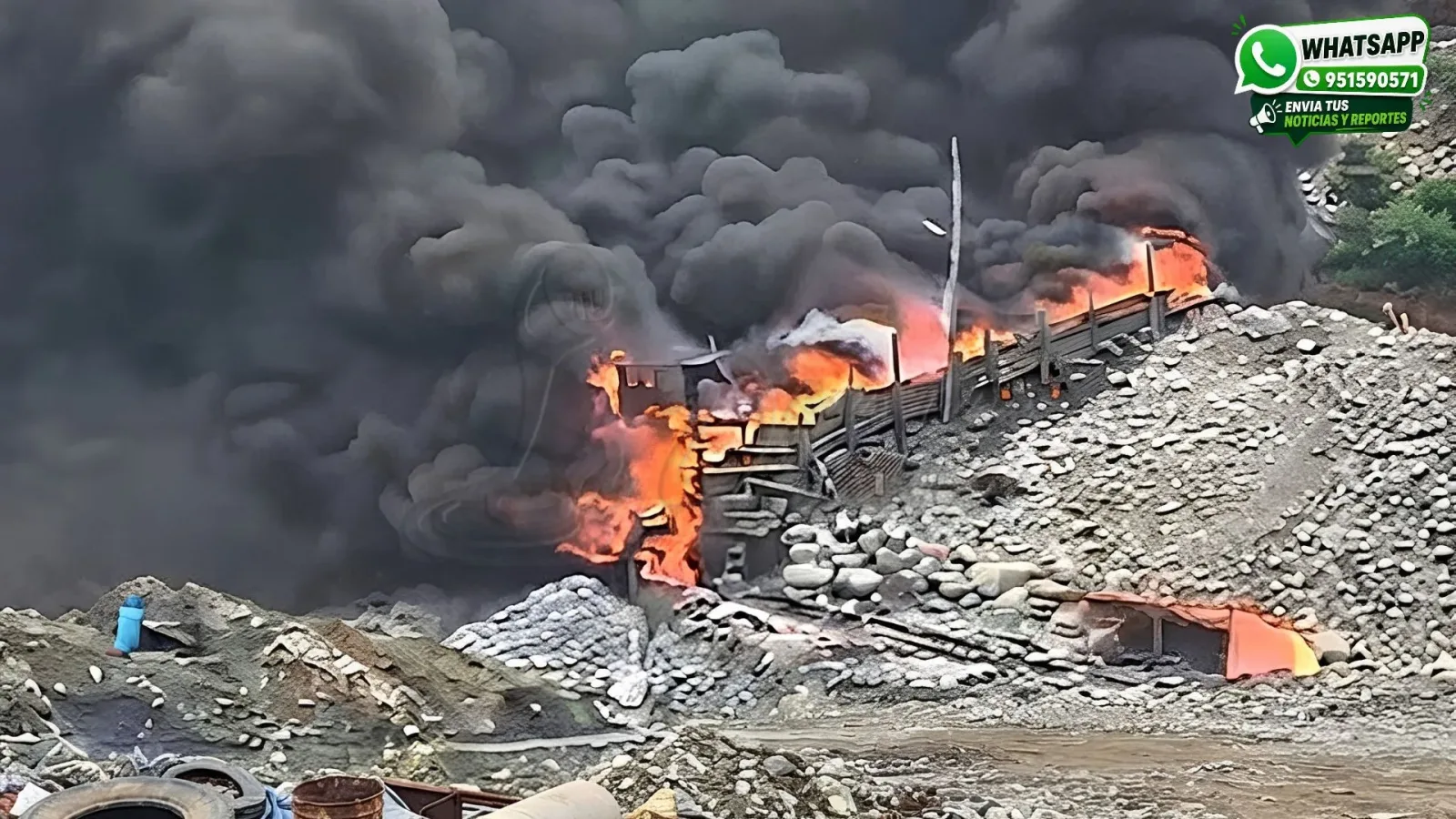 Policía destruye maquinaria utilizada en minería ilegal durante operativo en Sandia y Carabaya