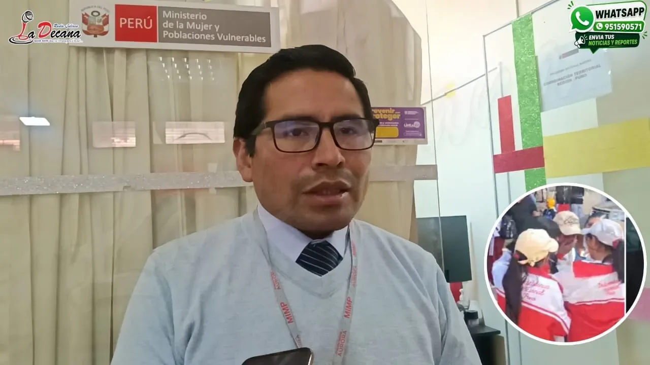 coordinador regional del Programa Warmi Ñan, Yuri Armando Mamani Hancco
