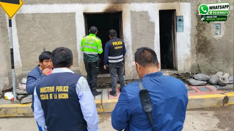 Tragedia en Sandia: Adulta mayor y niño mueren en incendio y otro menor queda gravemente herido