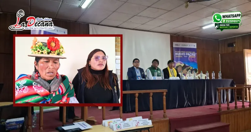 promotora del movimiento Manuela Ramos de Juliaca, Katia Tuni Pacori.