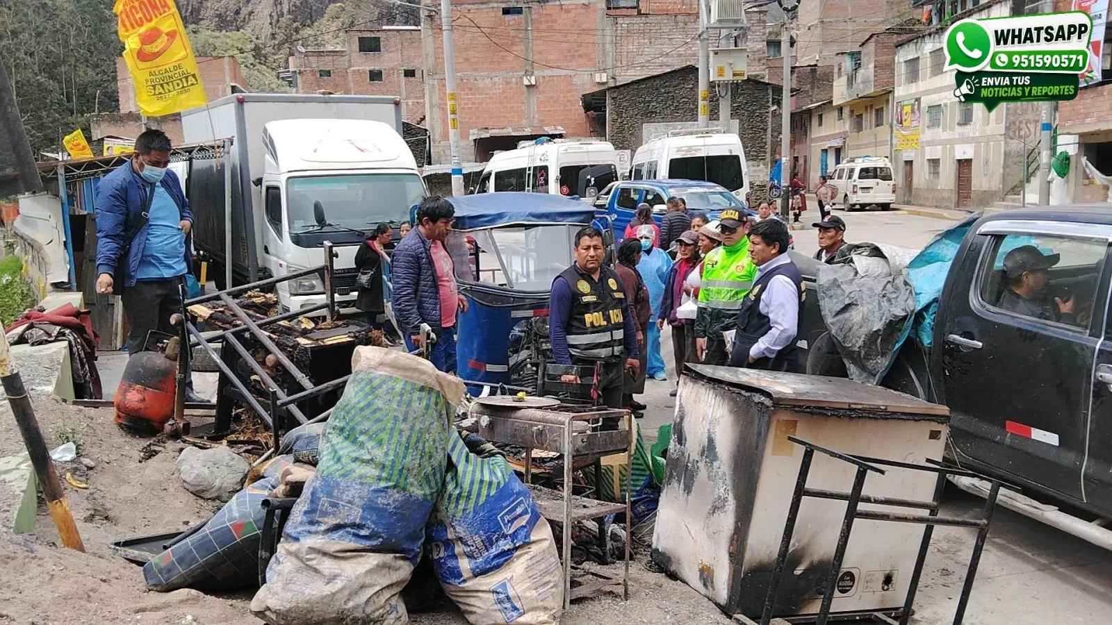Tragedia en Sandia: Adulta mayor y niño mueren en incendio y otro menor queda gravemente herido