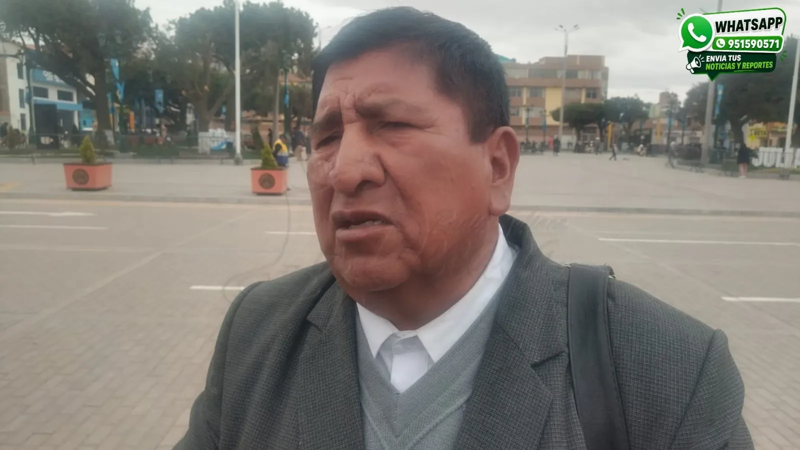 Secretario de Prensa del SUTEP Regional Puno, Pedro Quispe Quizocala