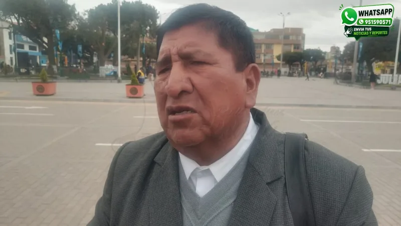 Secretario de Prensa del SUTEP Regional Puno, Pedro Quispe Quizocala