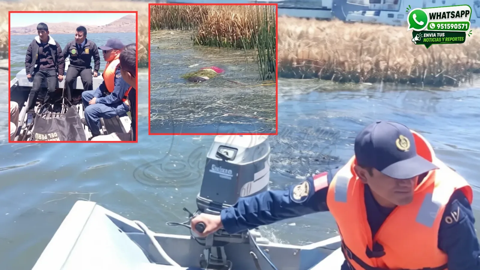 Hallan cuerpo sin vida flotando en aguas del lago Titicaca frente a Puno