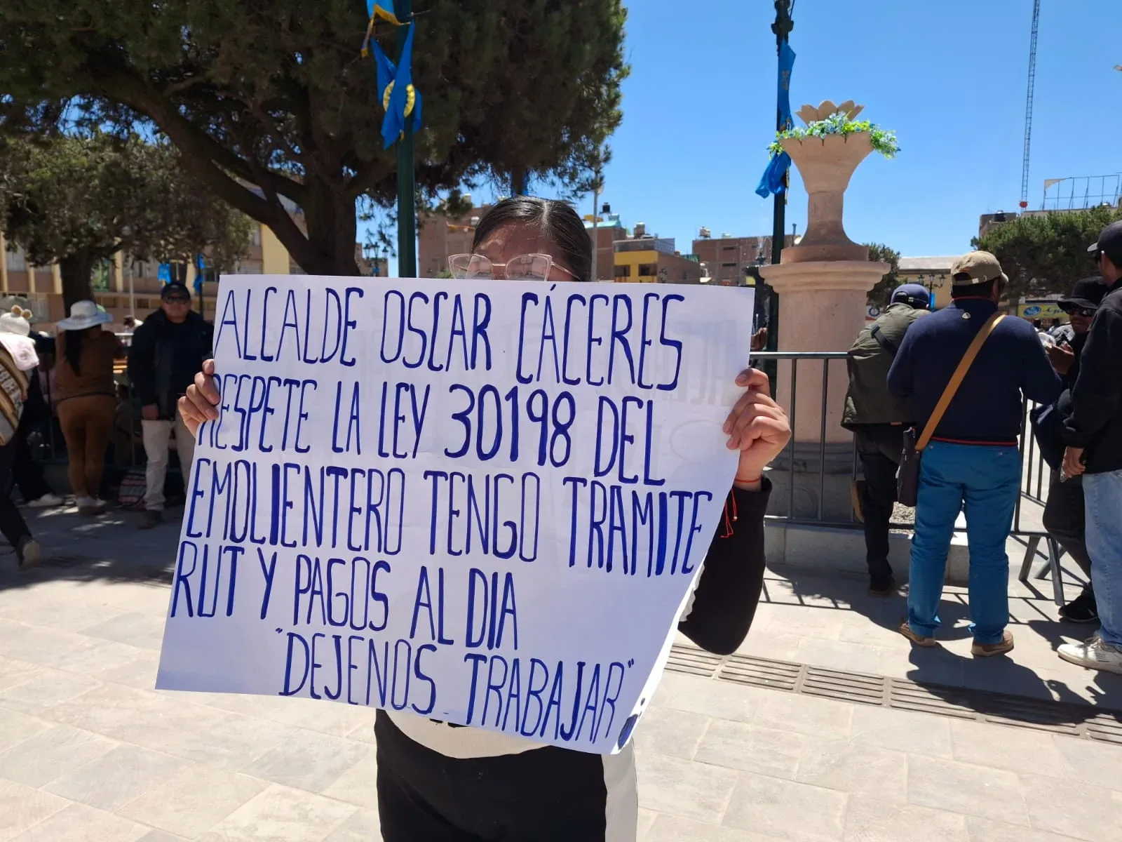 comerciante de emolientes denunció presunto hostigamiento