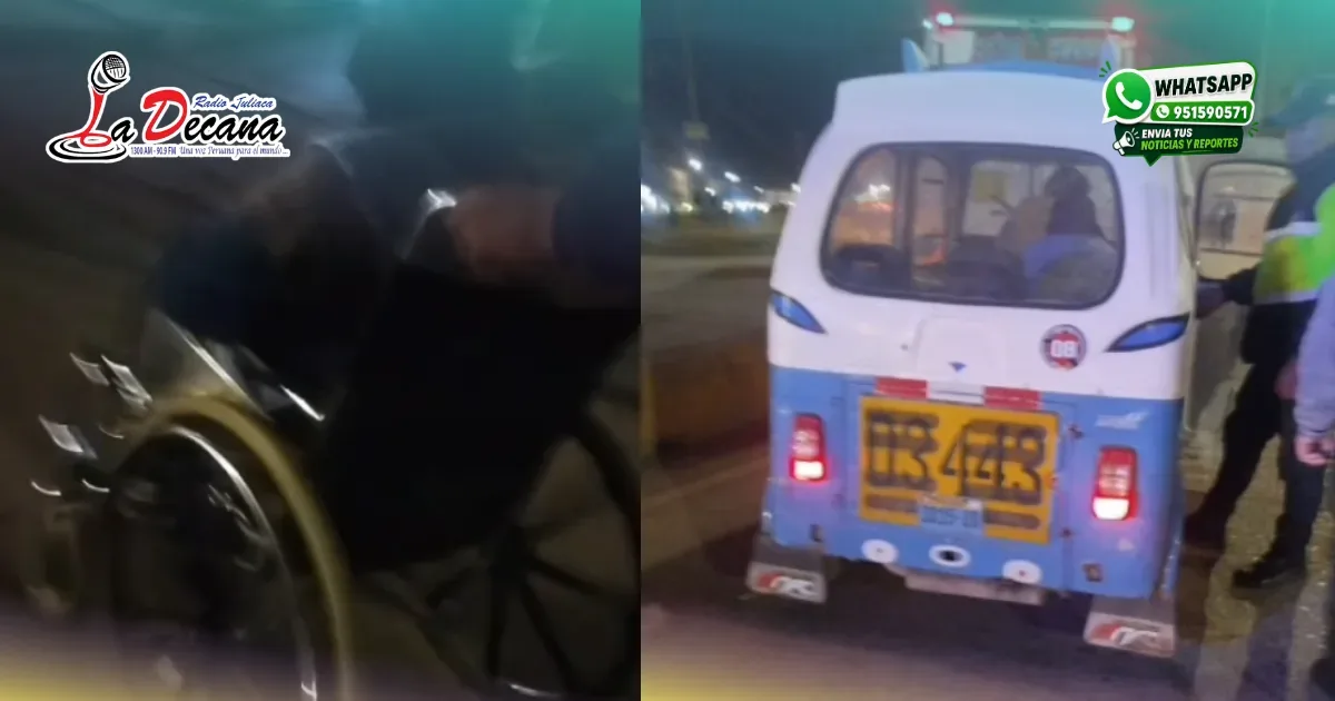 Serenazgo auxilia a adulta mayor tras atropello de mototaxi en la avenida Circunvalación