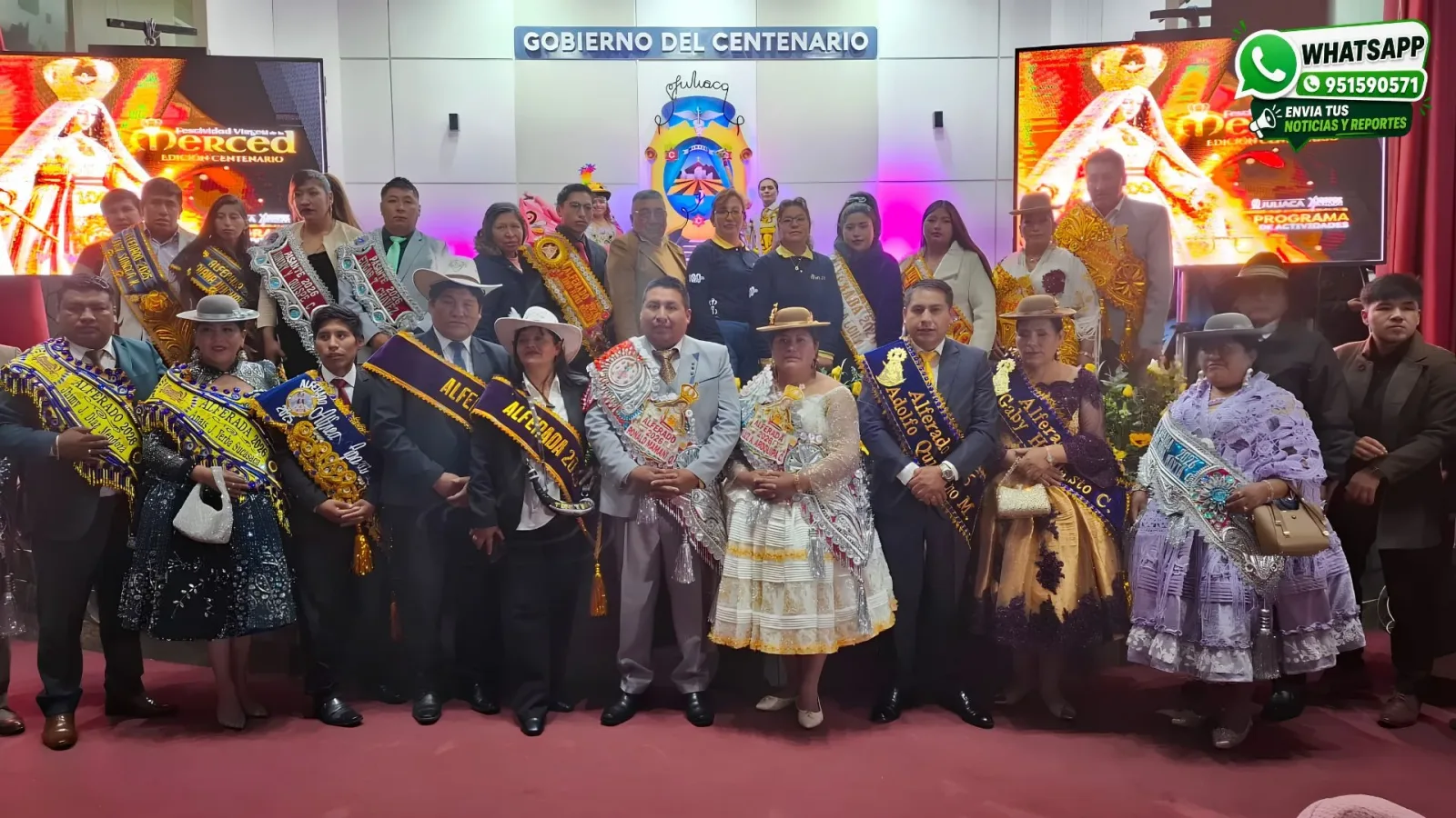 Olinda Pacheco Aguilar, integrante de la comisión de la festividad de la Municipalidad Provincial de San Román