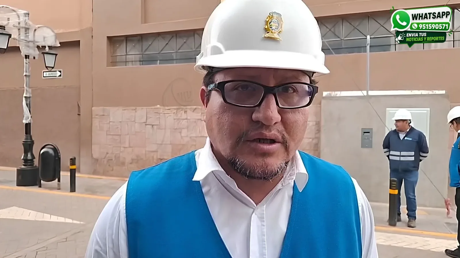Gerente de Infraestructura de la comuna, Wilder Bazán Maldonado