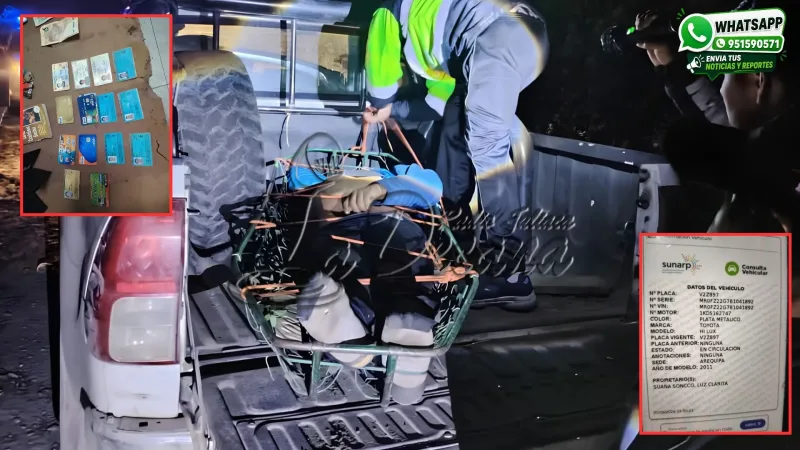 Camioneta cae 250 metros y deja un fallecido en Sandia