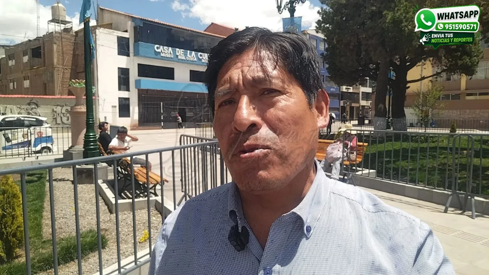 Presidente de las Cuatro Zonas de Juliaca, Juan Zapata Chambilla