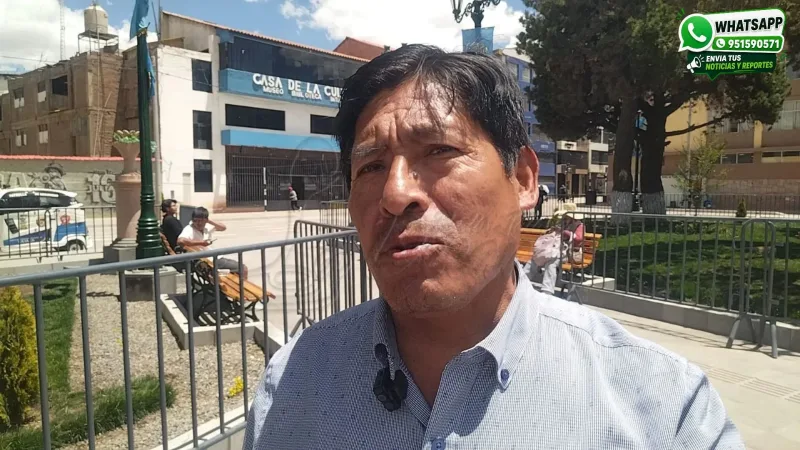 Presidente de las Cuatro Zonas de Juliaca, Juan Zapata Chambilla