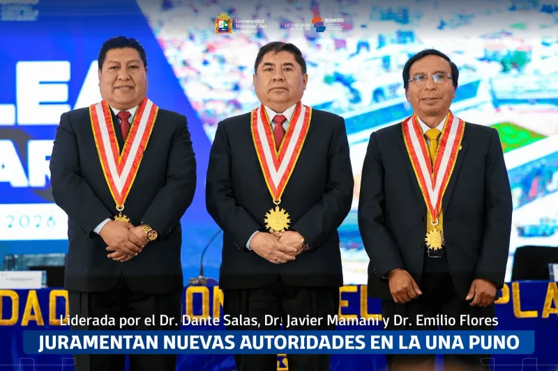 Asumieron nuevas autoridades de la UNA Puno