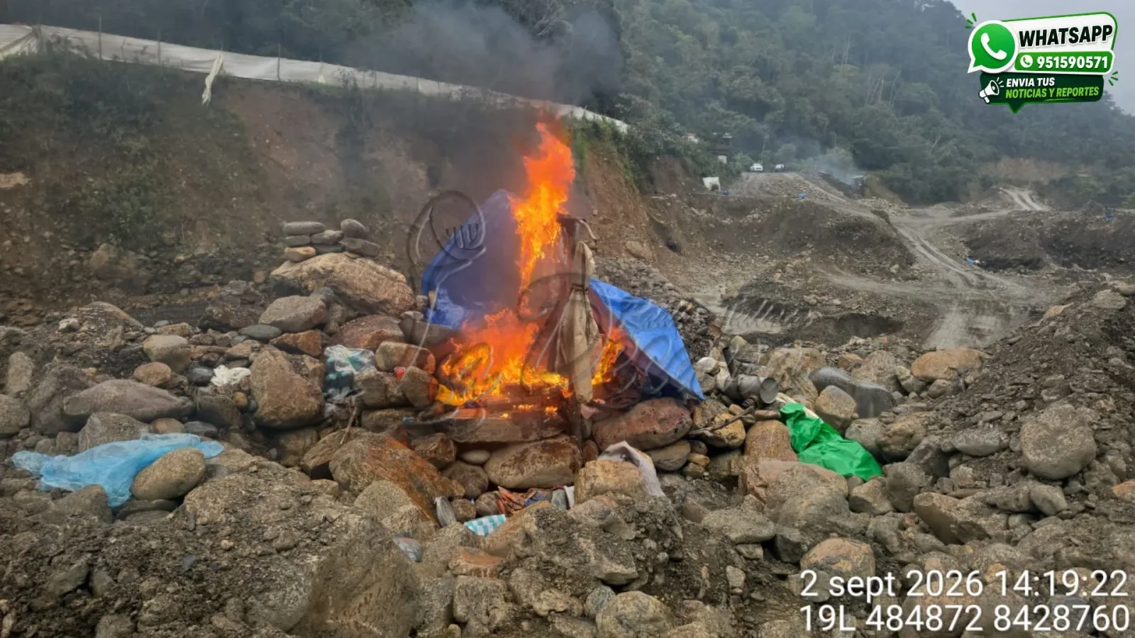 Sandia destruyen maquinaria valorizada en más de S 4.4 millones durante operativo contra la minería ilegal