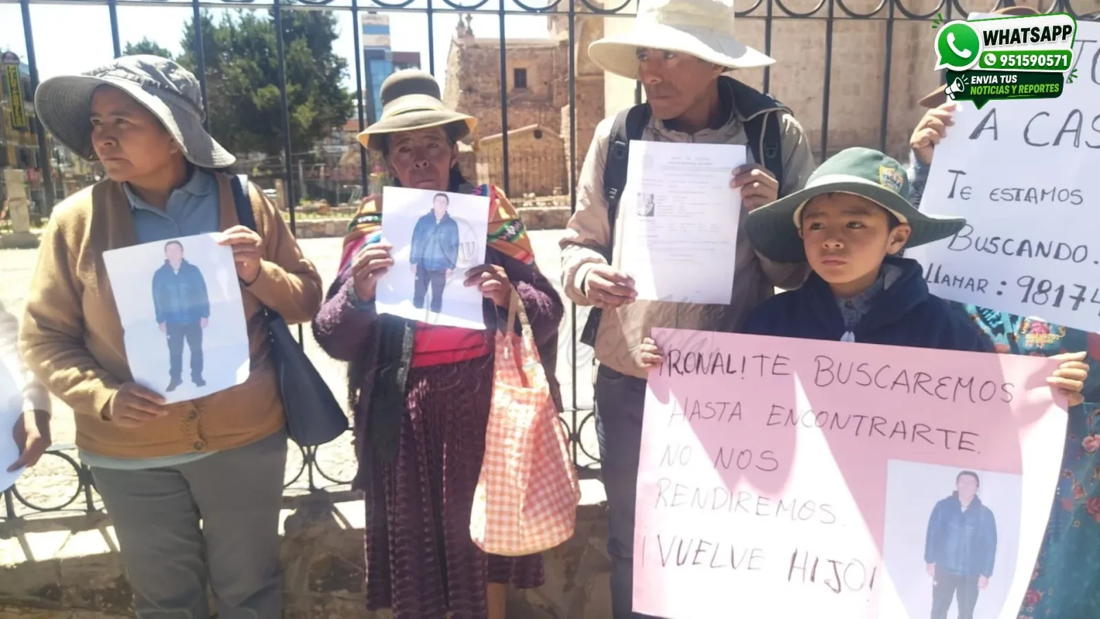 Familiares buscan a Tito Ronald Parqui Quispe, desaparecido tras acudir a votar en Arapa