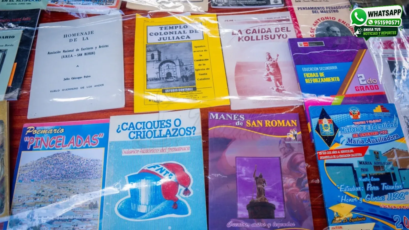Exponen cien publicaciones históricas de Juliaca por el centenario de la provincia de San Román