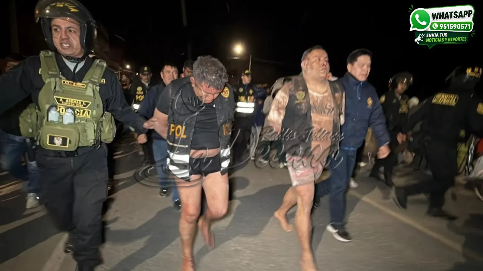 Intervienen a tres policías y un civil tras presunto asalto a vivienda en Juliaca