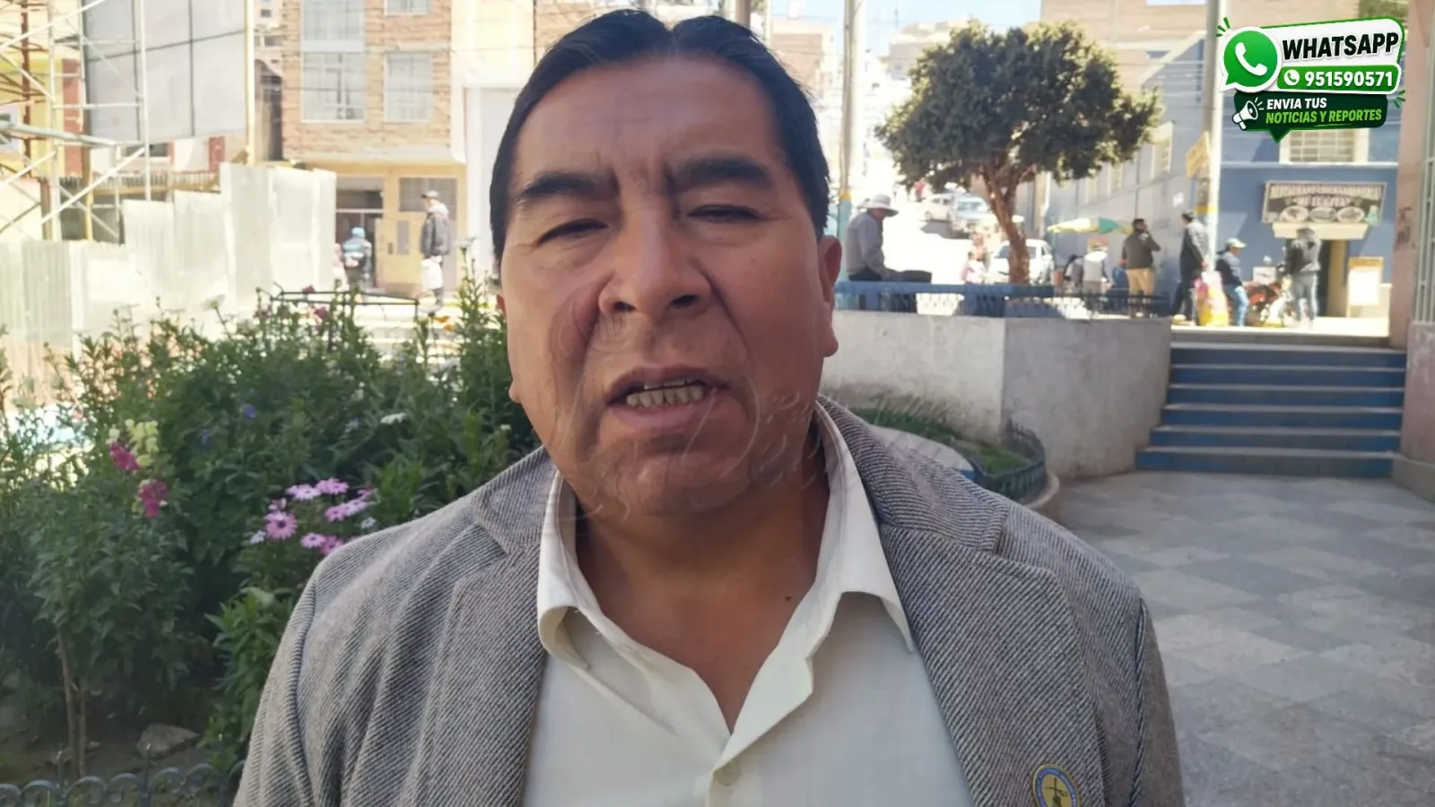 Presidente del Comité Electoral, José Carlos Sucari Cari