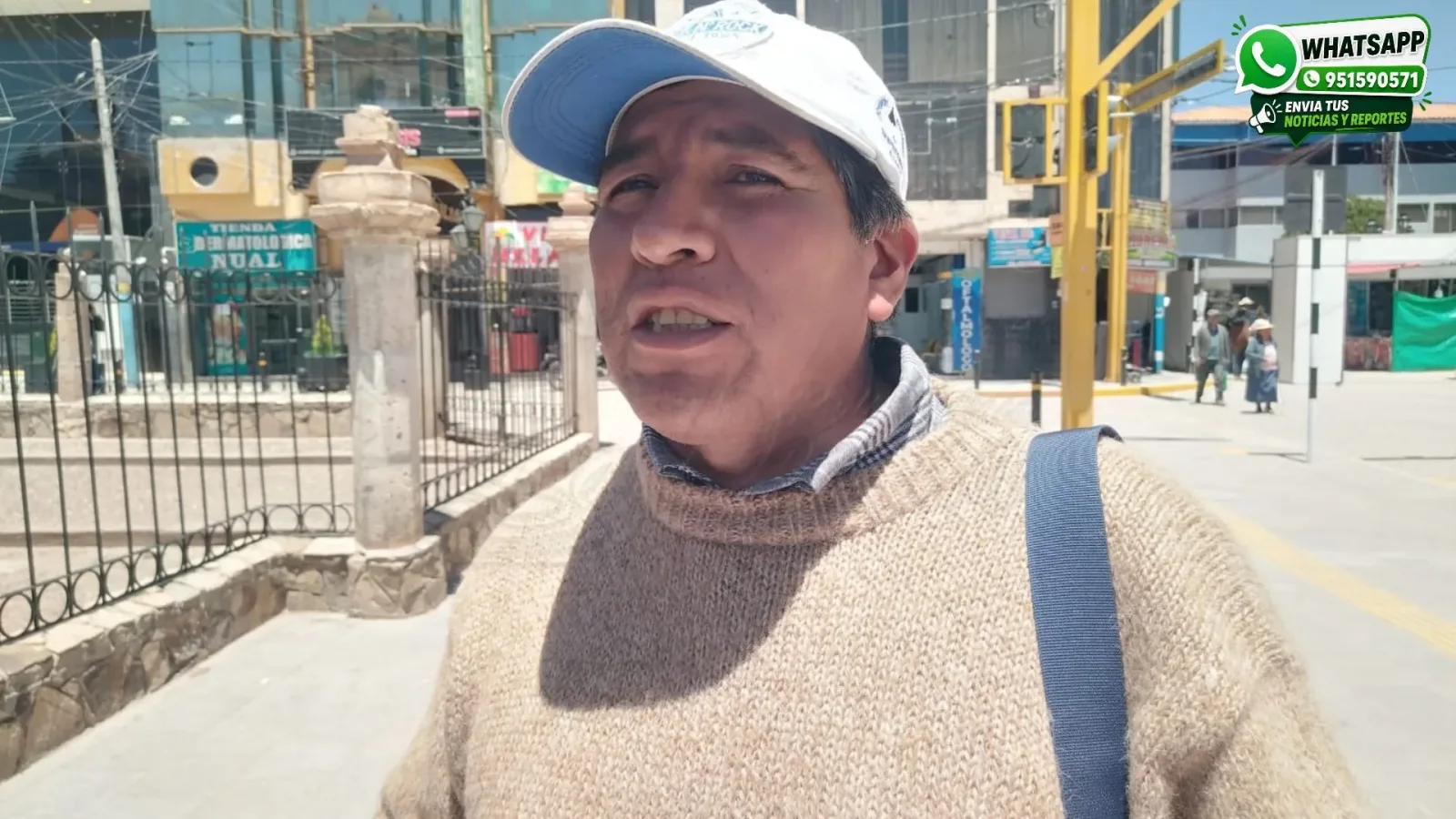 presidente de la urbanización San Antonio, Máximo Paco Mamani