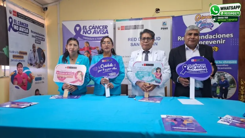 Red de Salud San Román realiza tamizajes gratuitos para detectar el cáncer y llama a fortalecer la prevención