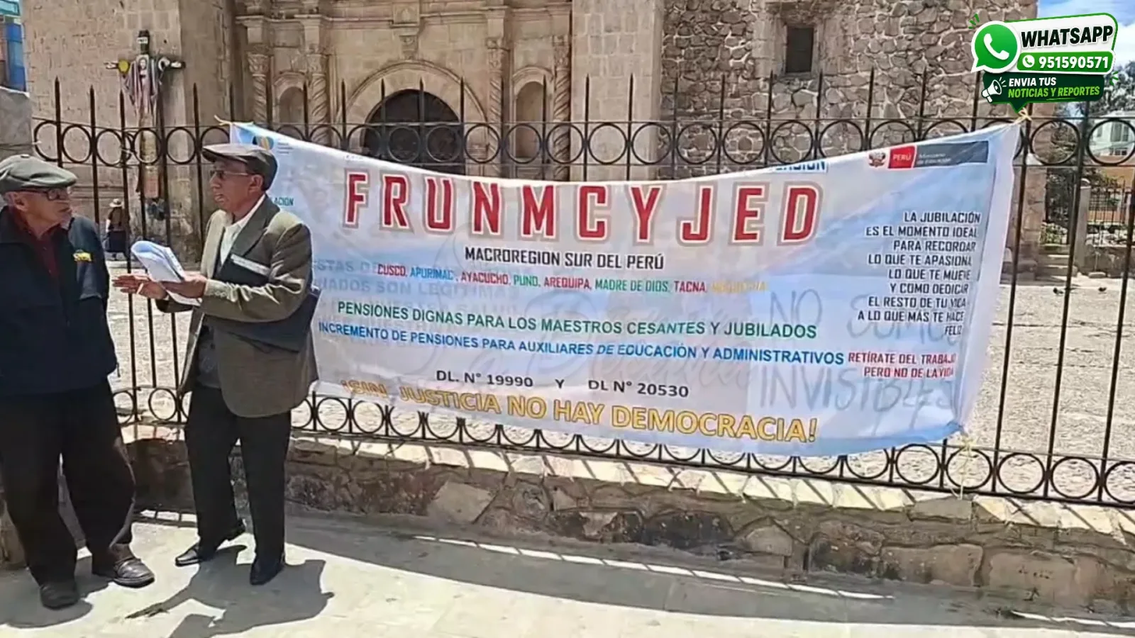 Docentes cesantes y jubilados de Puno exigen reglamentación de ley para acceder a pensiones dignas