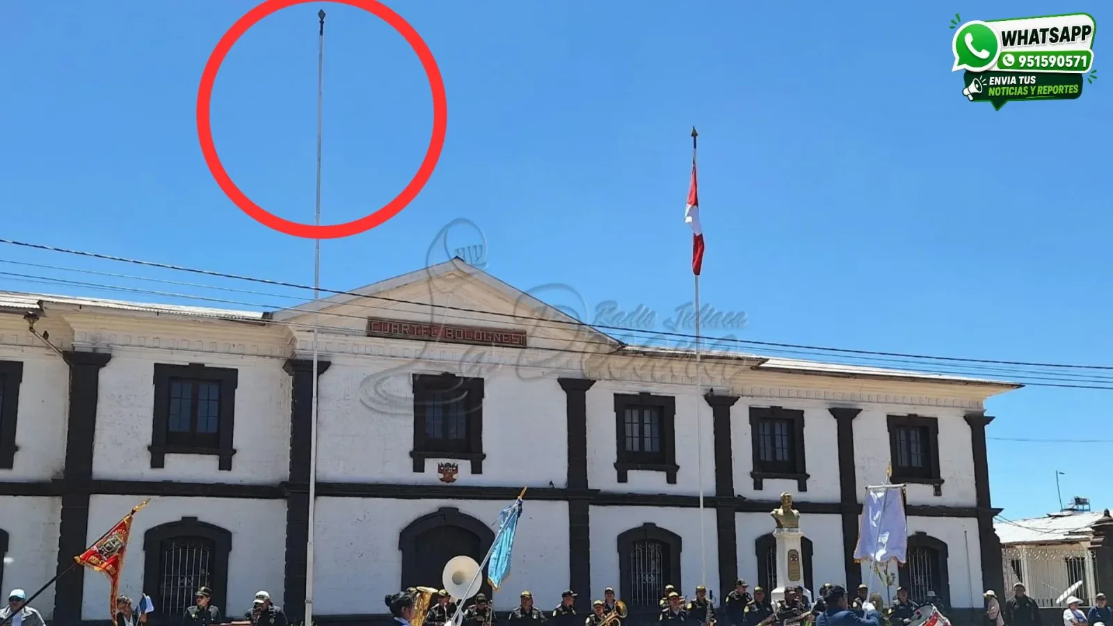 Cuestionan ausencia de la bandera de Juliaca en ceremonia de izamiento a pocos días del centenario