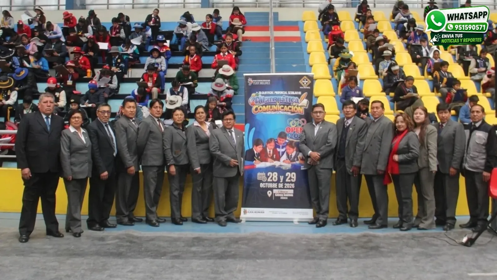 Más de 1,800 escolares participan en la VI olimpiada provincial de matemática y comunicación en Juliaca