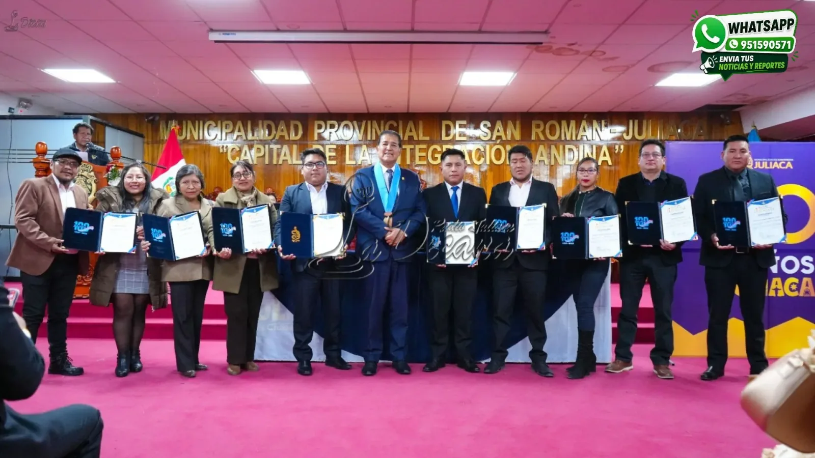 Municipalidad de San Román premia a conjuntos folclóricos por el centenario de la festividad de la Virgen de Las Mercedes