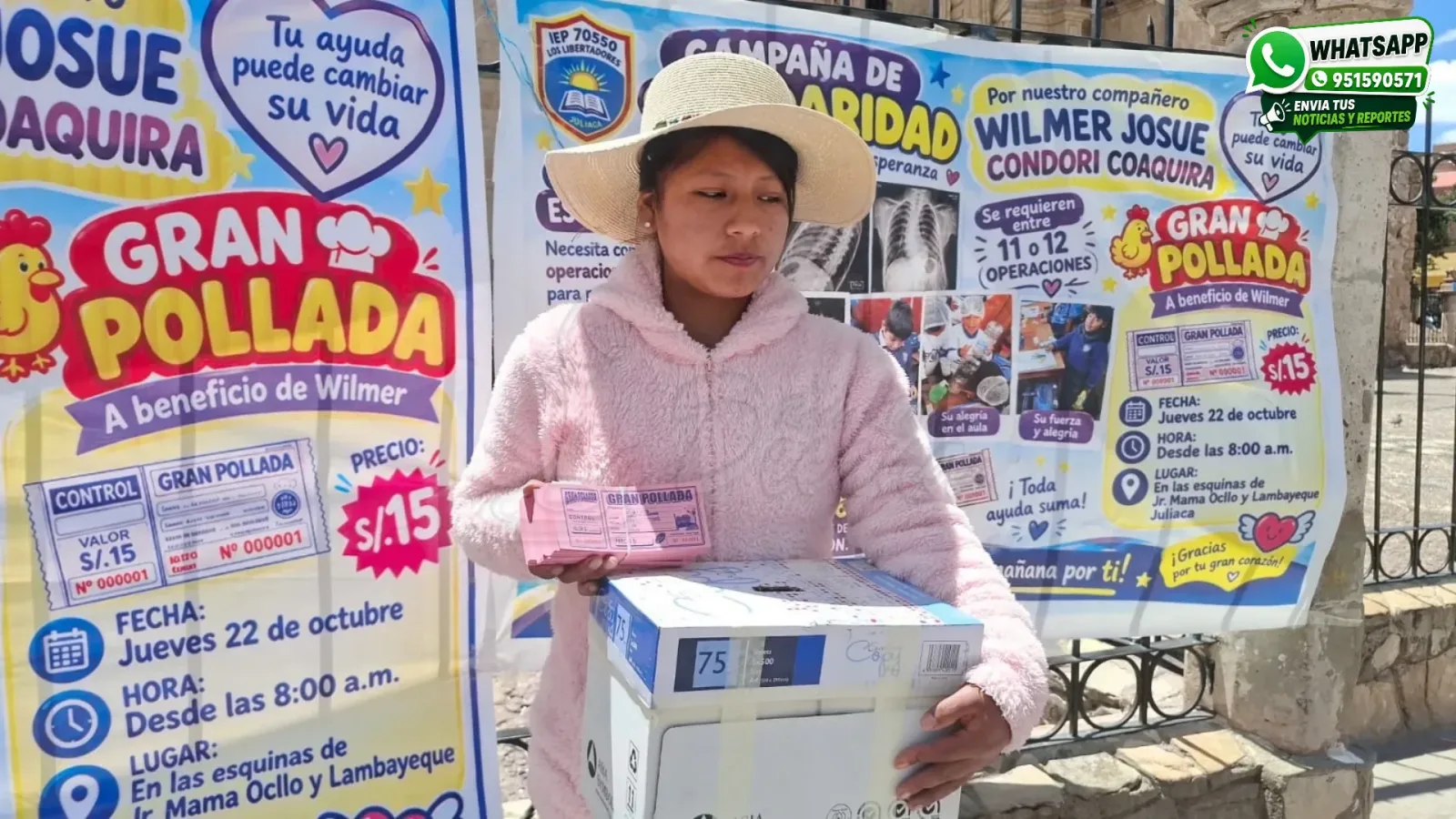 Liseth Condori Coaquira, hermana mayor del Wilmer Josué Condori Coaquira