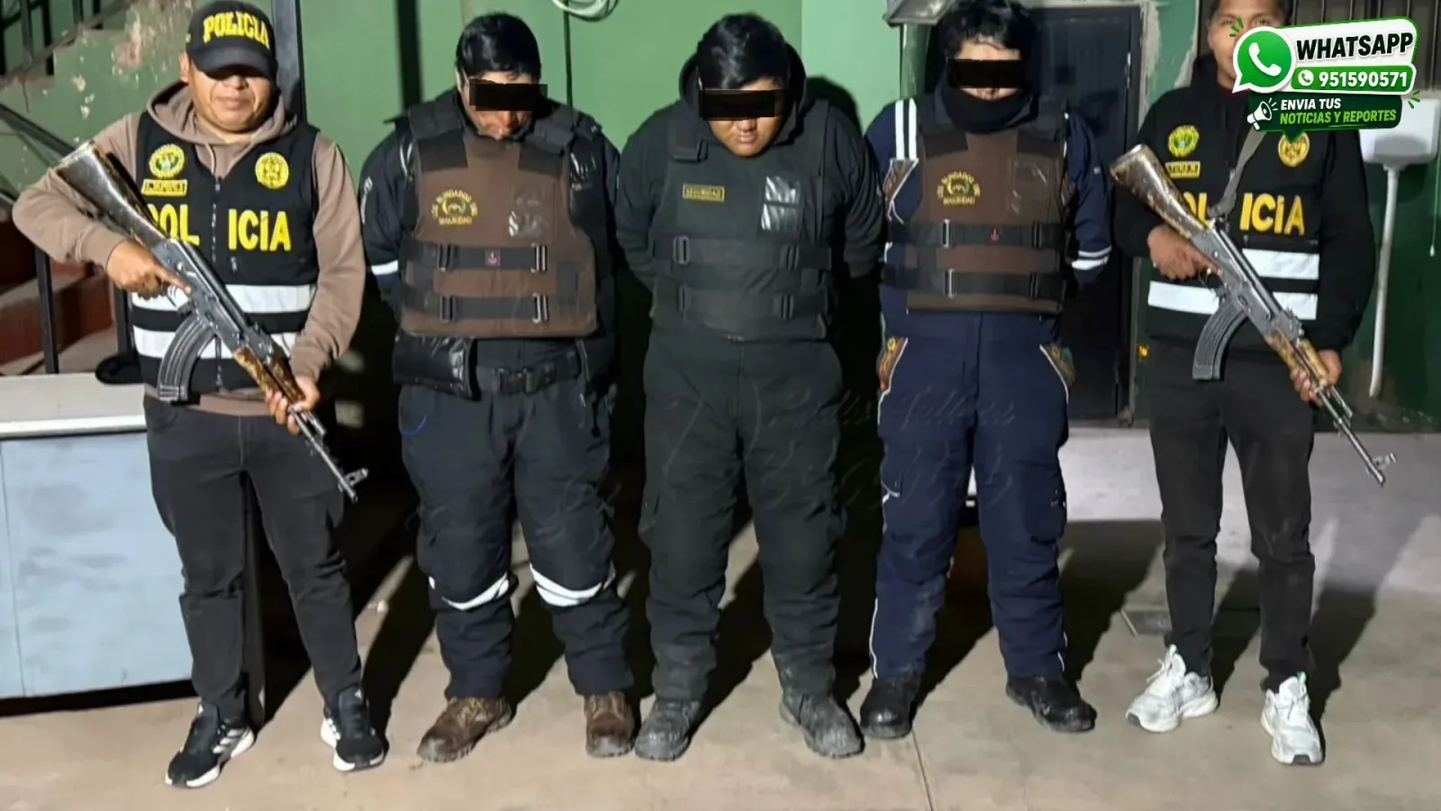 PNP desarticula presunta banda criminal “Los Malditos de Leviatán” e incauta 17 armas en La Rinconada